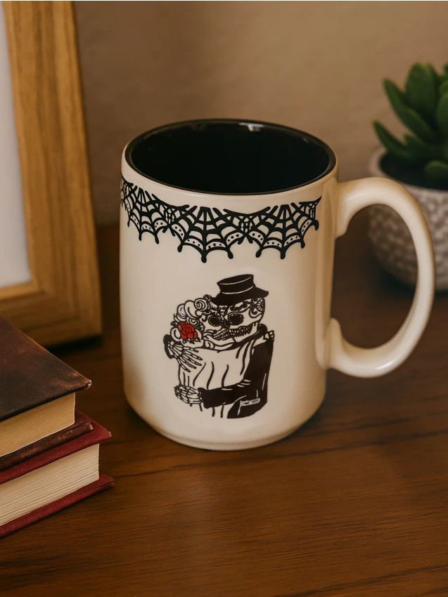 Sinsay - Cană cu motiv de Halloween - negru