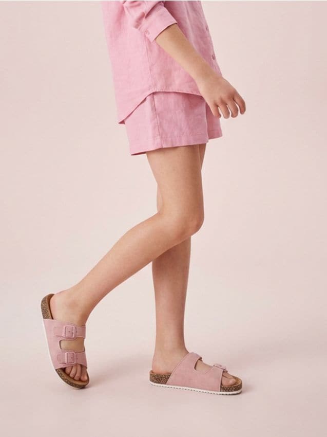 Sinsay - Papuci cu barete reglabile - roz