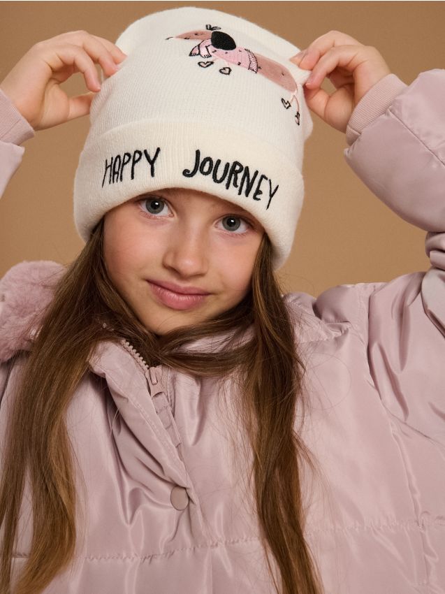 Sinsay - Čiapka beanie - krémová