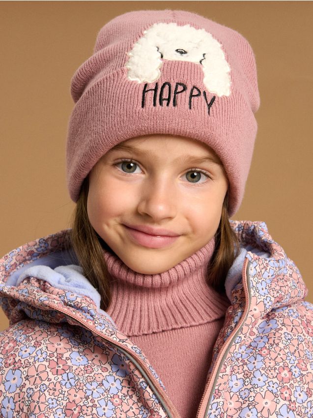 Sinsay - Čiapka beanie - popolavá ružová