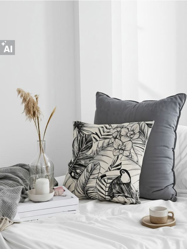 Sinsay - Pernă decorativă 45x45 - crem
