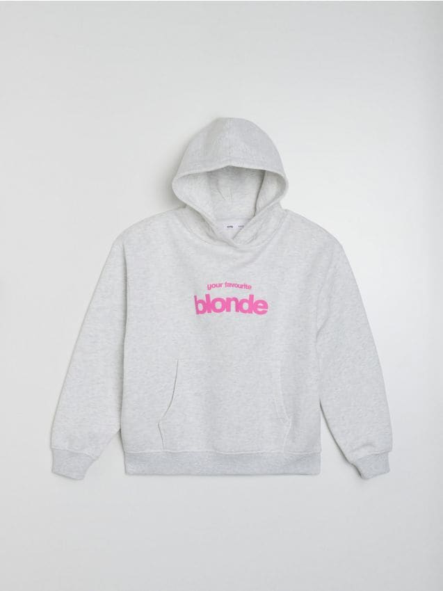 Sinsay - Bluza hoodie z napisem - Inny
