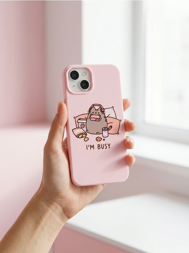 Sinsay - Carcasă de protecție pentru telefon iPhone 13/14 Pusheen the Cat - roz
