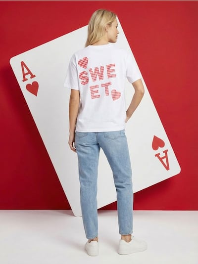 Памучна тениска с бродерия