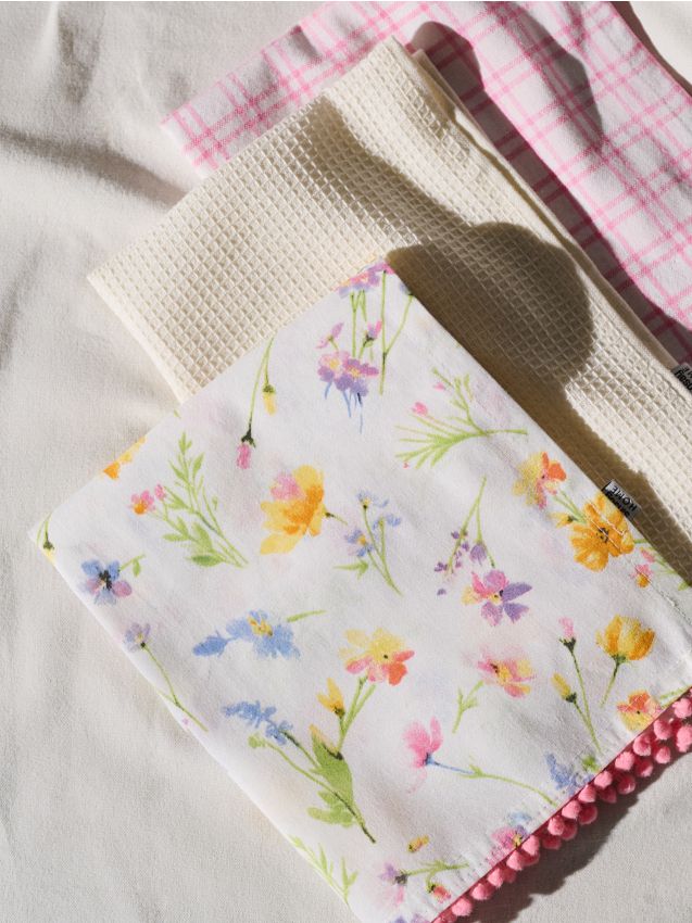 Sinsay - Кухненски Кърпи С Пролетен Мотив 3 Pack