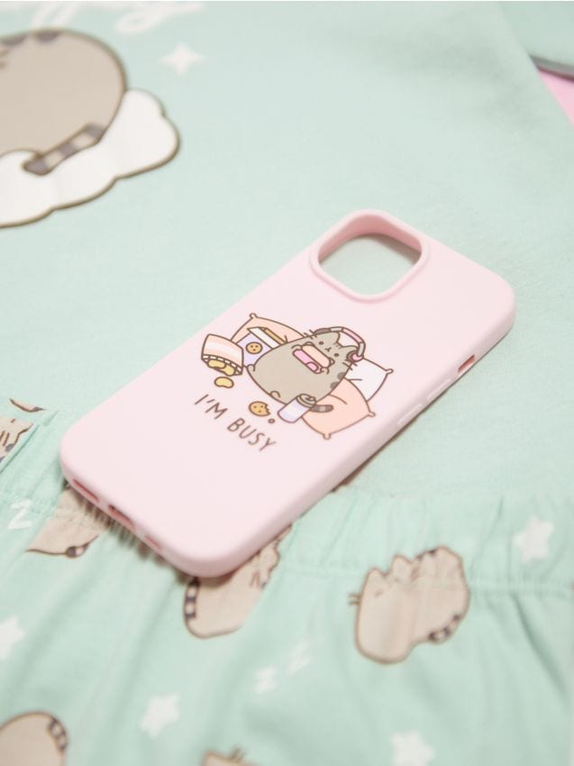 Ovitek za telefon iPhone 15 Pusheen the Cat - SINSAY