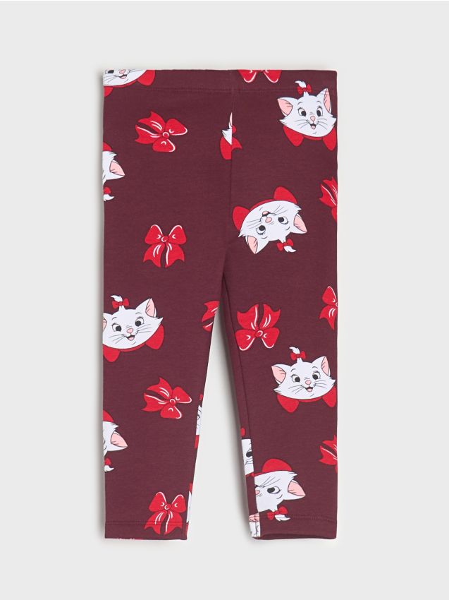 Sinsay - Colanți din bumbac The Aristocats - bordo