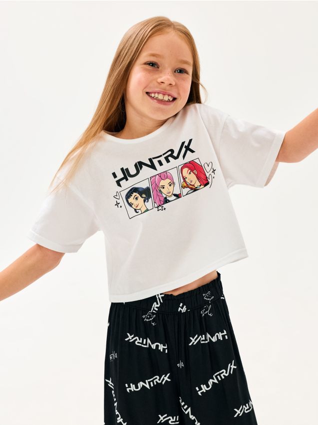 Sinsay - Set din bumbac: tricou și pantaloni K-Pop Demon Hunters - multicolor