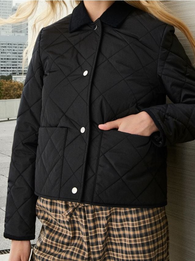 Sinsay - Prešívaná bunda - čierna