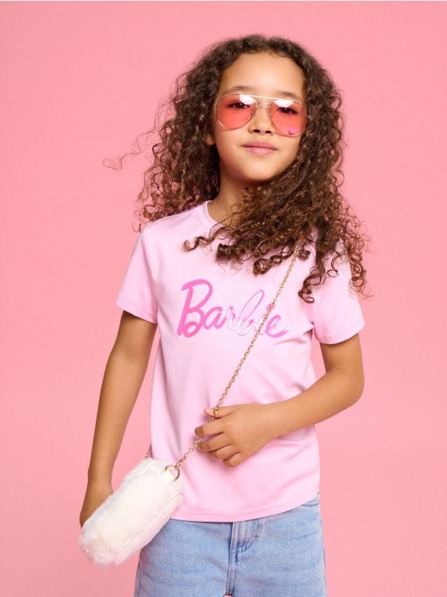 Sinsay - Tričko Barbie - ružová