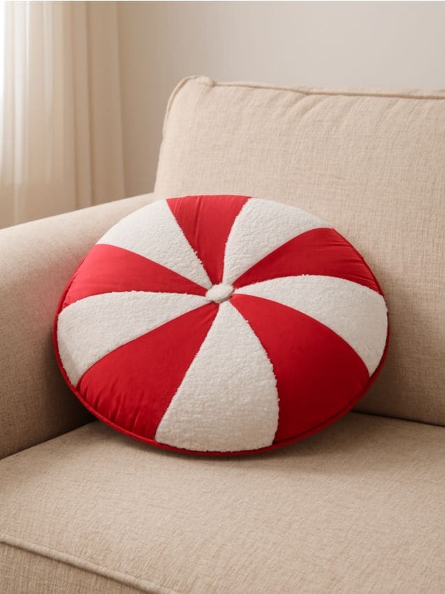 Sinsay - Dekoratívny vankúš so sviatočným motívom - červená