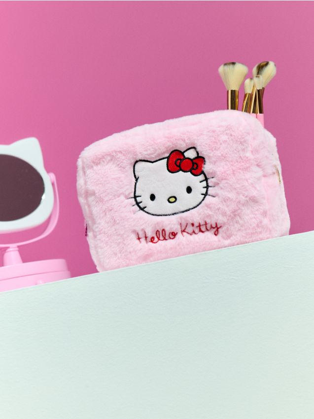 Sinsay - Portfard cu broderie Hello Kitty - roz