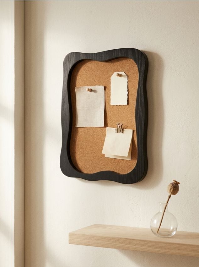 Sinsay - Tablou din plută în ramă decorativă - negru