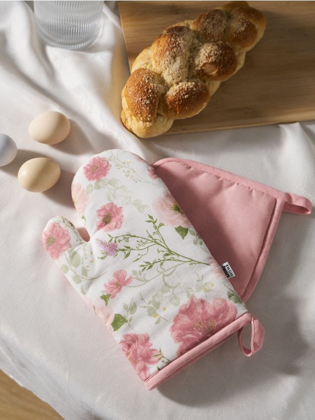 Sinsay - Mănușă de bucătărie și suport pentru vase cu flori - roz