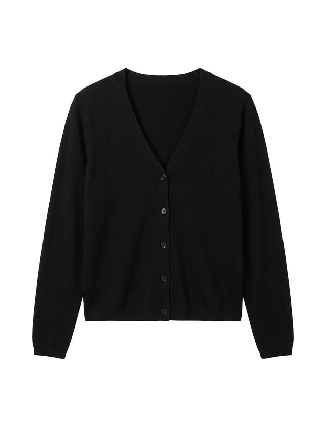 Sinsay - Cardigan cu amestec de lână și viscoză - negru