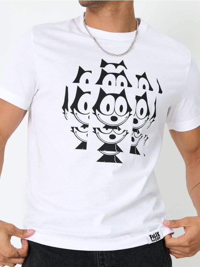 T-shirt Felix the Cat - bianco