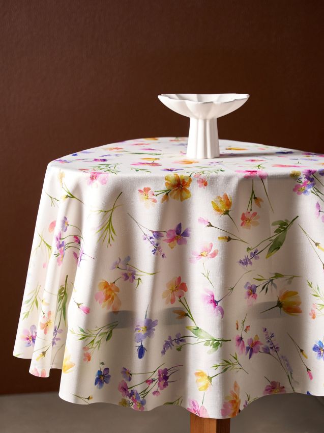 Sinsay - Față de masă rotundă cu model floral - multicolor