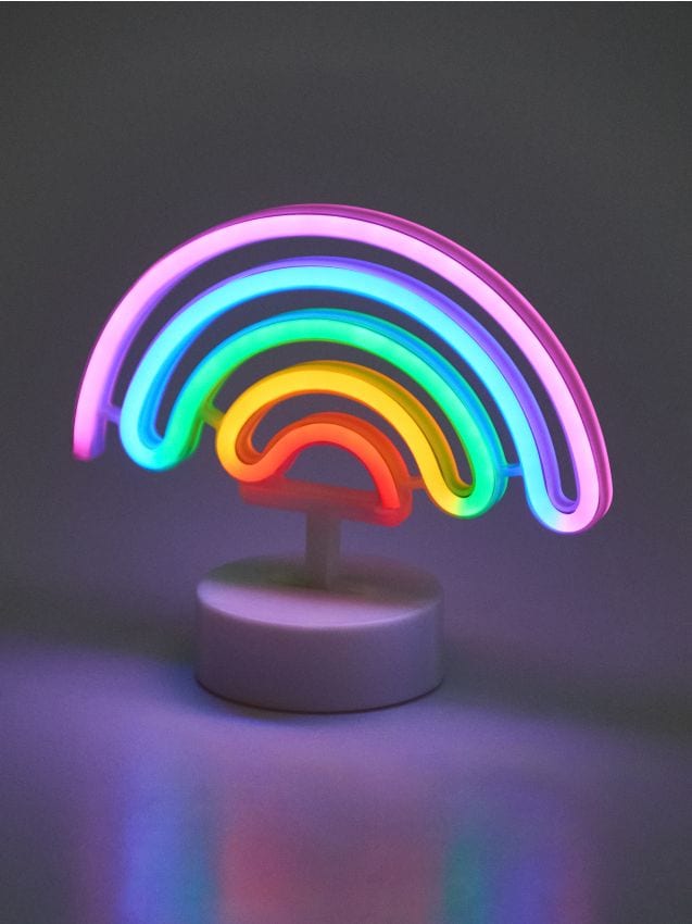 Sinsay - Lampă neon LED în formă de curcubeu - alb