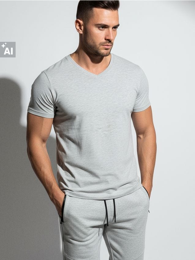 Sinsay - Tricou - gri deschis