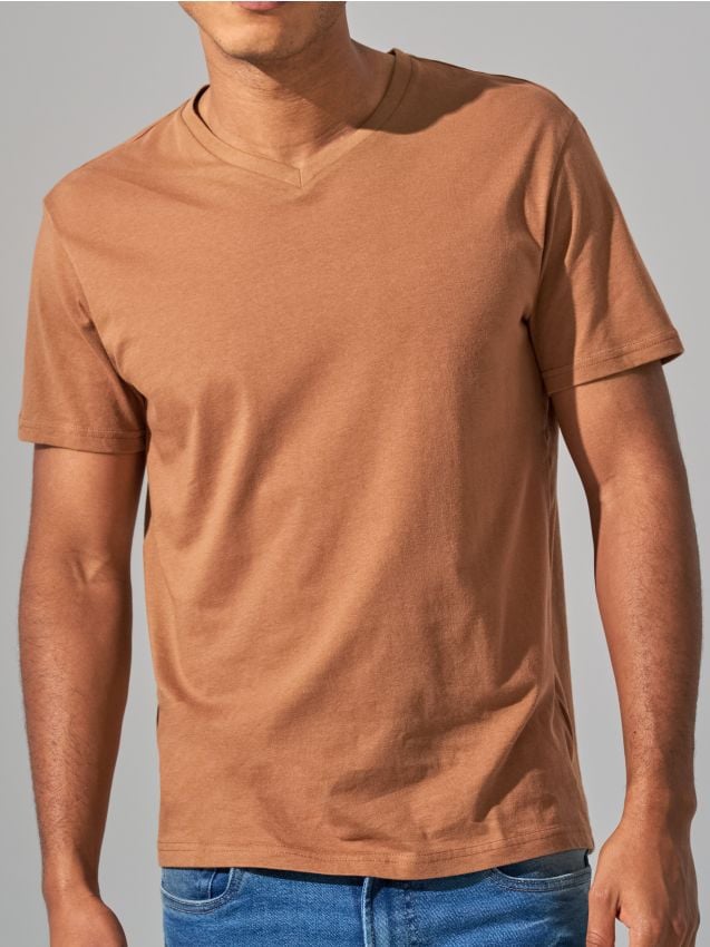 Sinsay - Tricou - brun-auriu