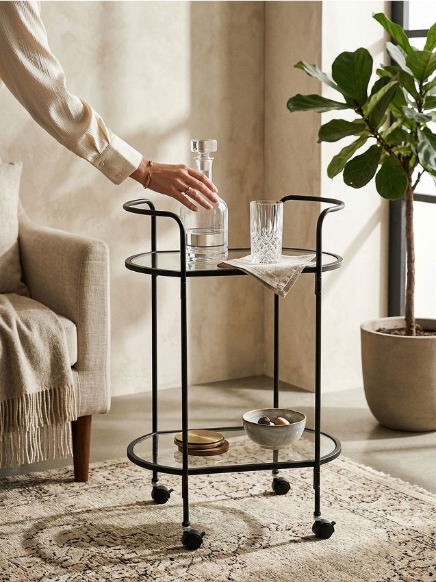 Sinsay - Căruț mobil pentru bar - negru