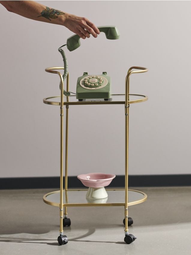 Sinsay - Căruț mobil pentru bar - auriu