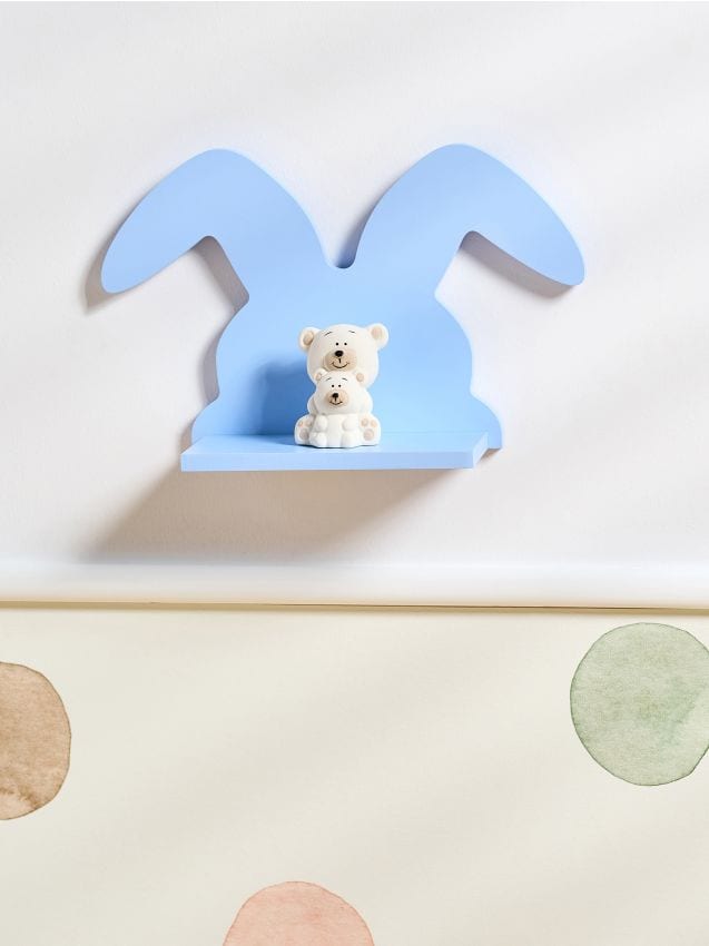 Sinsay - Policioară de perete metalică - albastru-pal