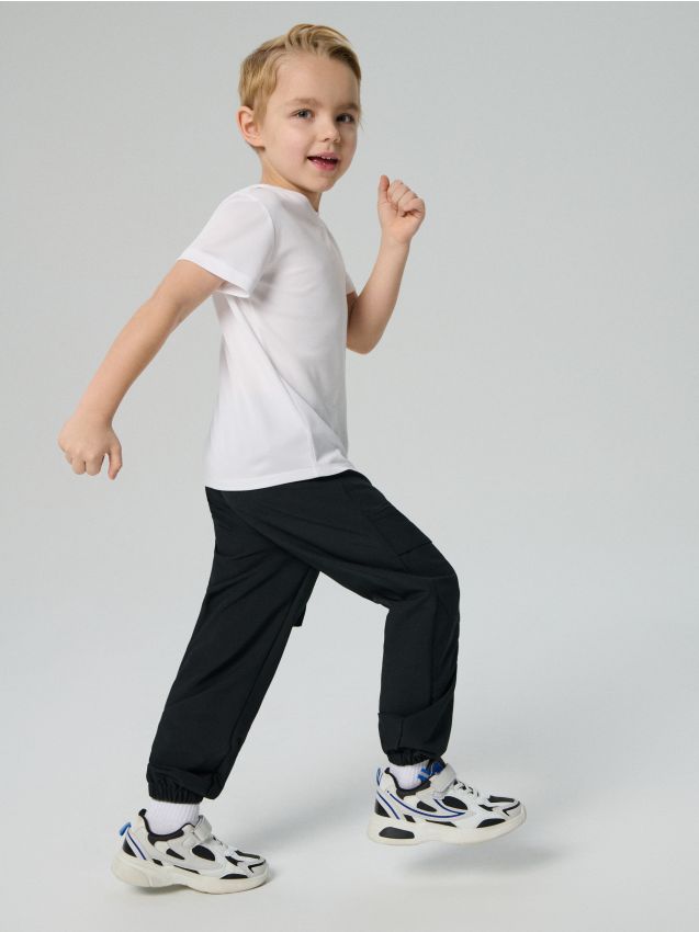 Sinsay - Sportovní jogger kalhoty s reflexním potiskem Active - negru