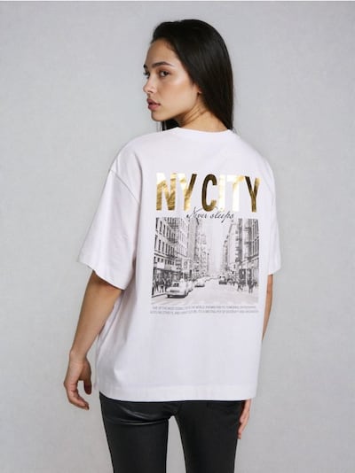 T-Shirt mit kleinem Print