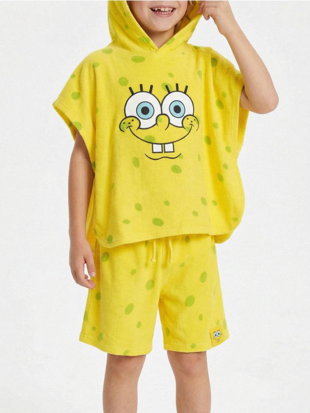 Sinsay - Комплект Суитшърт И Къси Панталони Spongebob