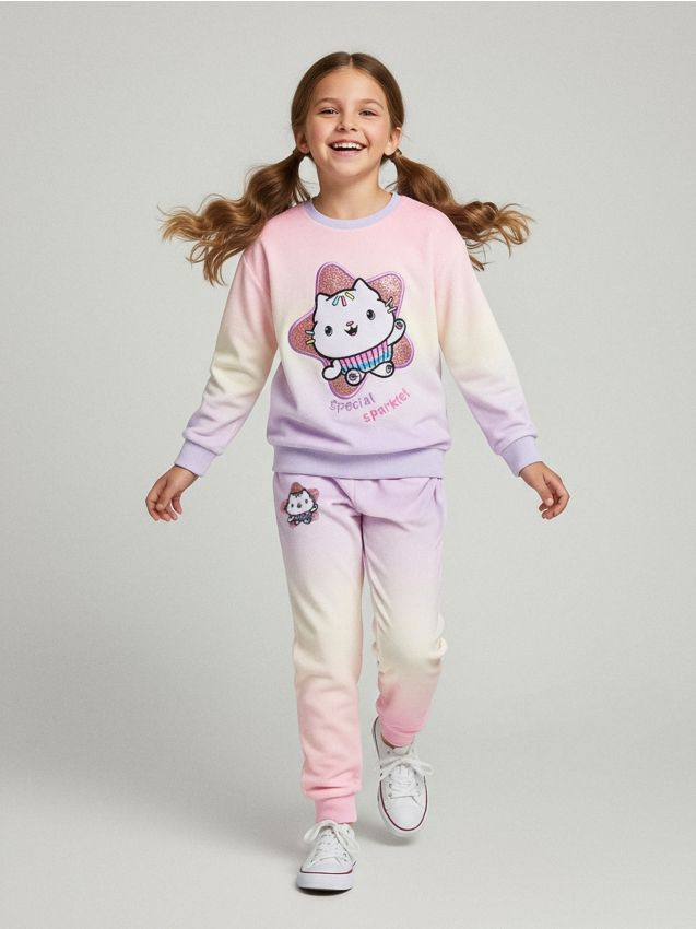 Sinsay - Pantaloni jogger Gabbys Dollhouse - multicolor
