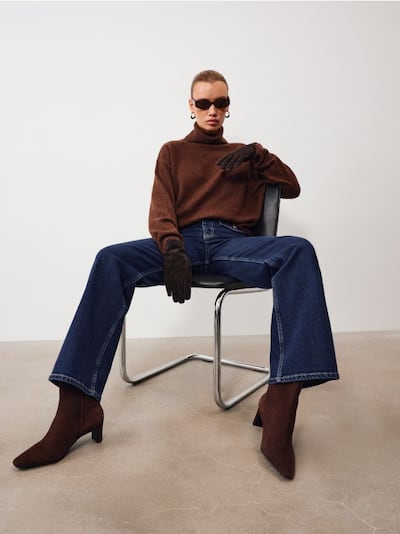 Джинси wide leg із високою талією