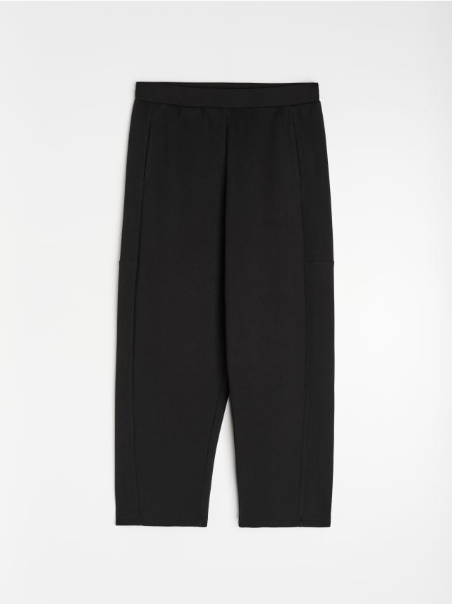Sinsay - Pantaloni barrel leg cu amestec de vâscoză și cusături - negru