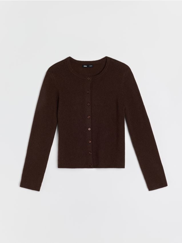 Sinsay - Cardigan cu adaos de lână - dark grey jeans