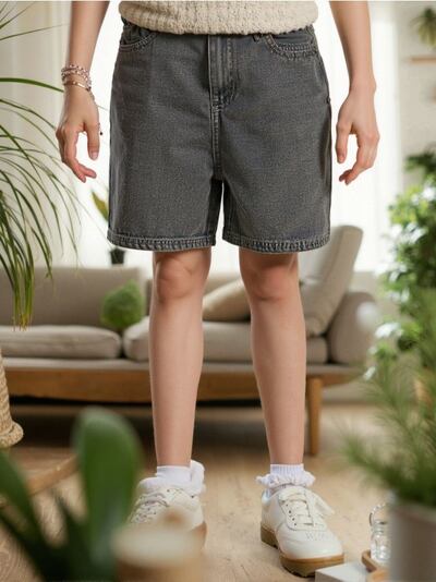 Teksakangast lühikesed püksid