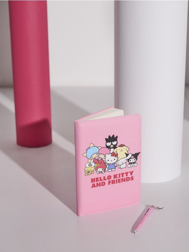Sinsay - Denník s kovovým perom Hello Kitty - ružová
