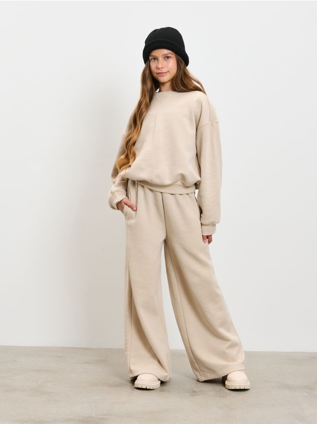 Sinsay - Súprava mikiny a nohavíc - tmavosivá