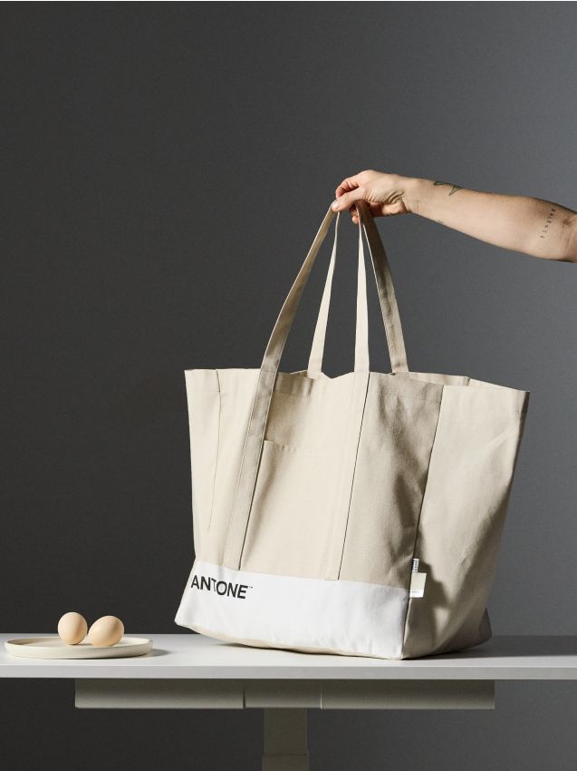 Borsa della spesa Pantone - panna