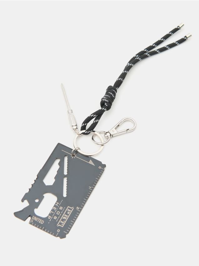 Sinsay - Breloc multitool tip card cu șnur - multicolor