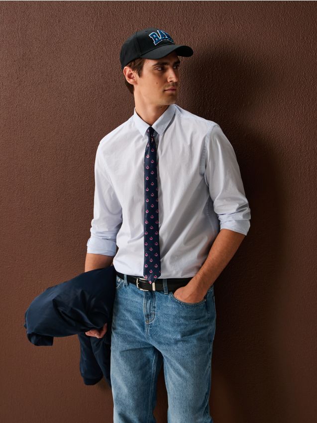 Sinsay - Cravată cu imprimeu de pică - multicolor