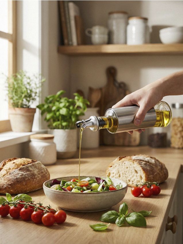 Sinsay - Dozator de ulei de măsline - argintiu