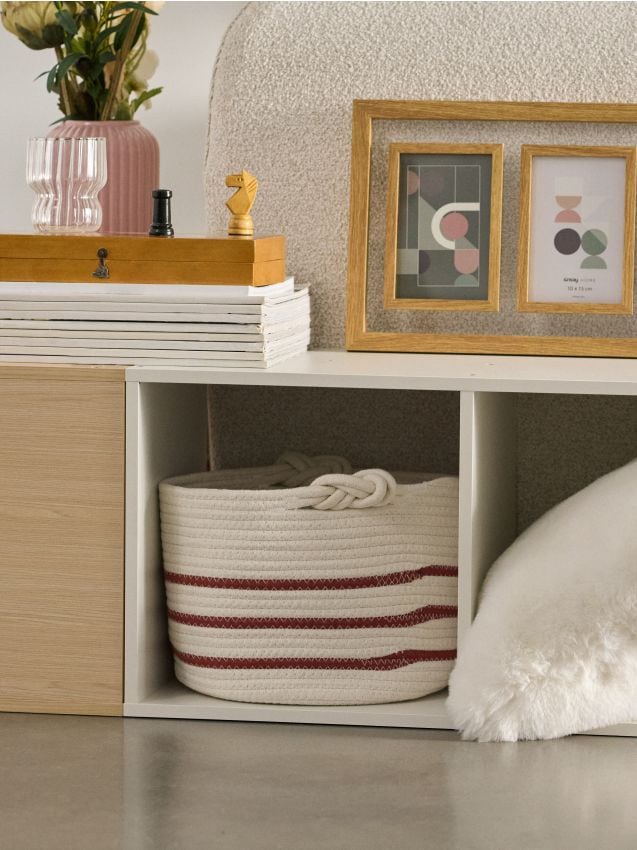 Sinsay - Pletený úložný kôš - viacfarebná