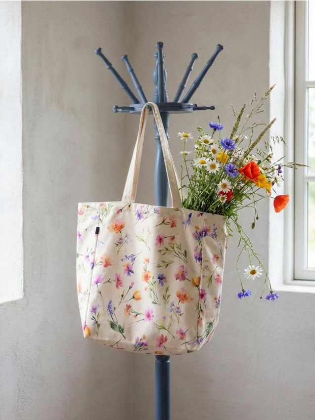 Sinsay - Geantă de cumpărături - multicolor