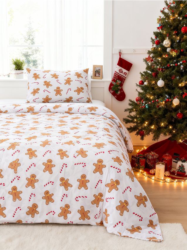Sinsay - Sada vianočnej posteľnej bielizne - kávová