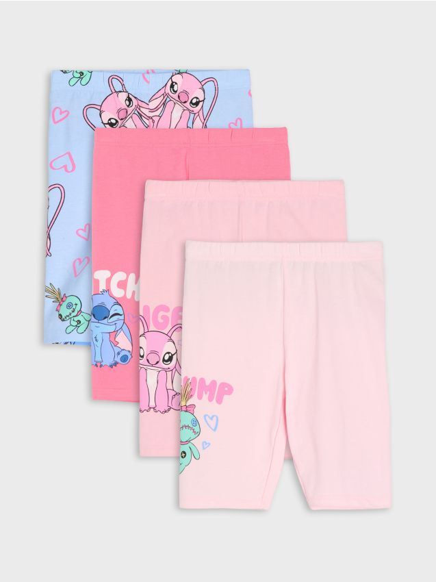 Sinsay - Pantaloni scurți biker 4 pack Lilo & Stitch - multicolor