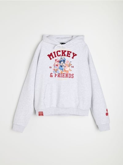 Hoodie z bombažem Mickey and Friends