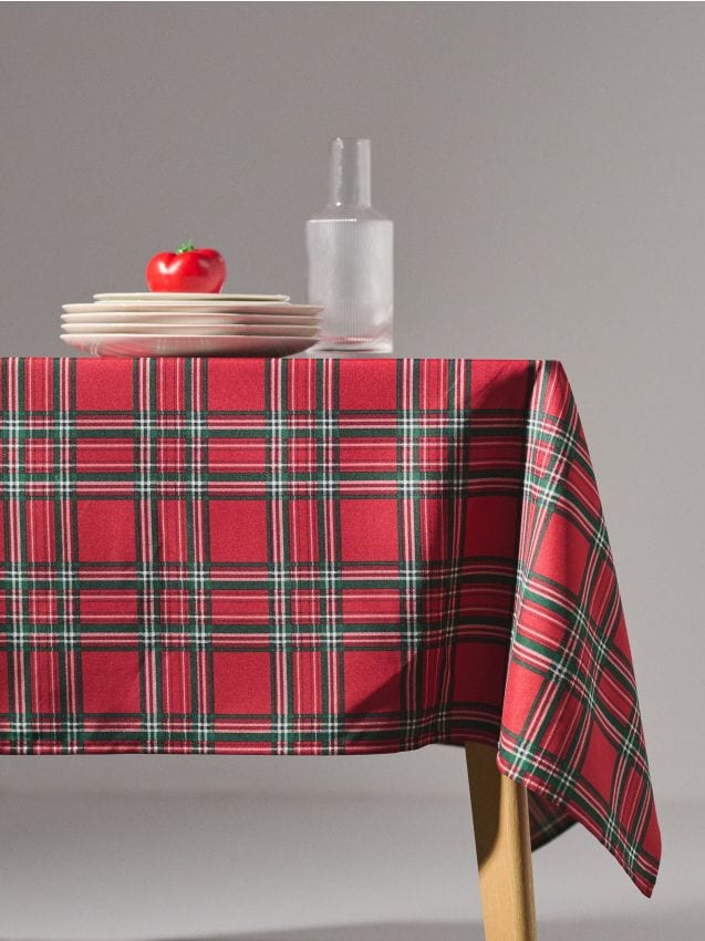 Sinsay - Károvaný obrus - červená