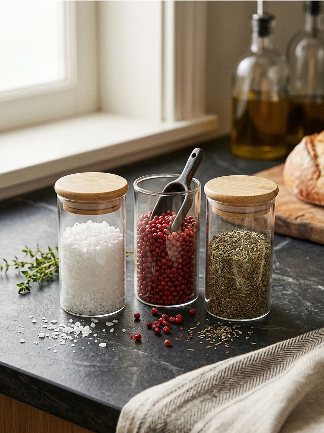 Sinsay - Set recipiente pentru alimente cu capac 3 pack - clear