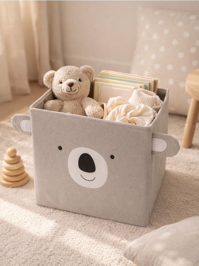Sinsay - Cutie de depozitare cu motiv de koala - gri deschis