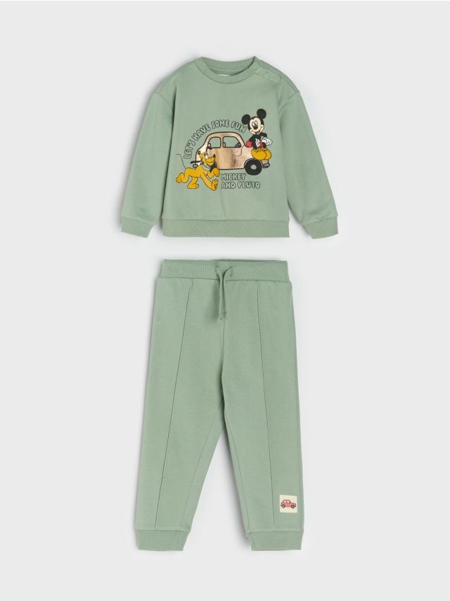 Sinsay - Komplet dzianinowy Mickey Mouse - beżowy